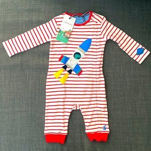 Joules Rocketship Onesie Size 3-6 Month NWT